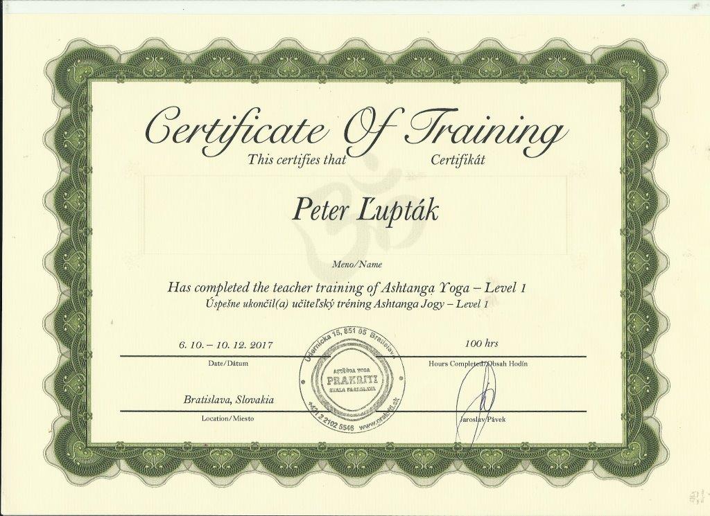 Certifikát