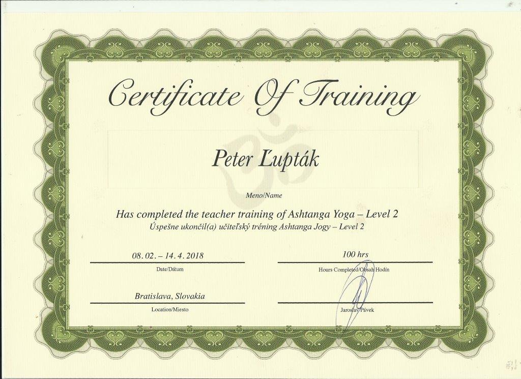 Certifikát