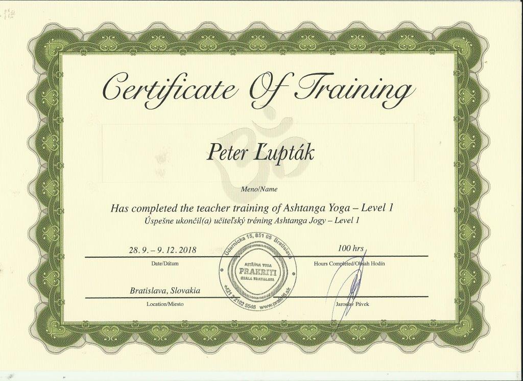 Certifikát